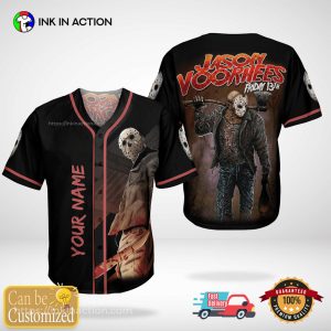 Personalized Jason Voorhees Friday 13th Baseball Jersey Personalized Jason Voorhees Friday 13th Baseball Jersey