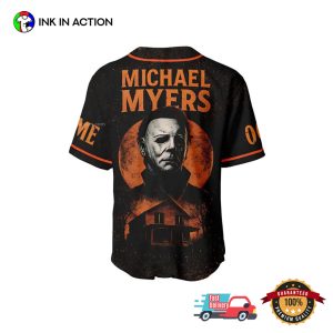 Personalized Michael Myers Halloween Baseball Jersey 2 InkInAction.com