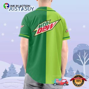 Personalized Mountain Dew Soft Drink Athletic Baseball Jersey 2 InkInAction.com