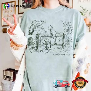 Pooh And Robin Old Disney Art Comfort Colors Tee
