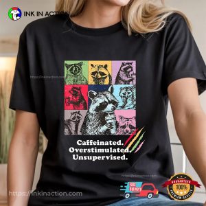 Raccoon Coffee Funny Trash Panda Meme Shirt