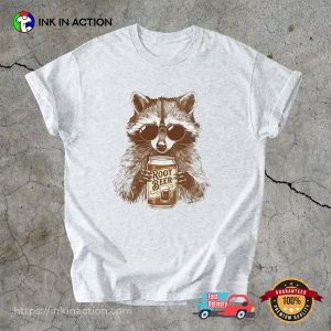 Raccoon Drink Root Beer Trash Panda Meme Shirt
