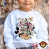 Retro Mickey And Friends Signatures Disney Characters T-shirt