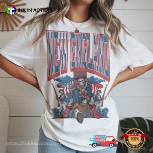 Retro New England Football Merch T-shirt 1 InkInAction.com