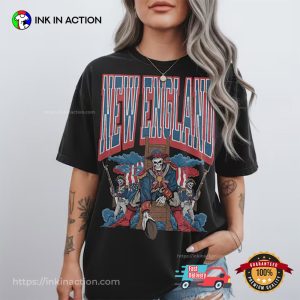 Retro New England Football Merch T shirt 2 InkInAction.com