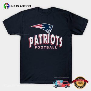 Retro New England Patriots Football T Shirt 1 InkInAction.com