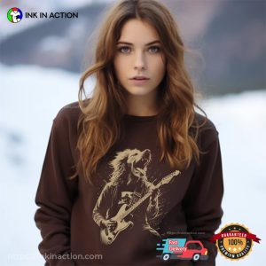 Rockout Golden Retriever Playing Guitar Funny Shirt