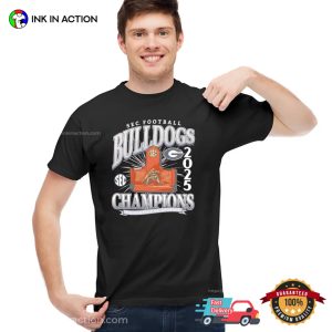SEC Championship 2025 Georgia Bulldogs university Tee 2 InkInAction.com