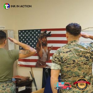 Sexy SABRINA CARPENTER AMERICAN FLAG