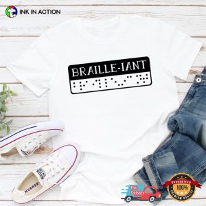 Six Braille Iant Dots, The Braille Alphabet Shirt 1 InkInAction.com
