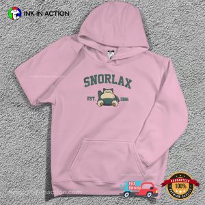 Snorlax Embroidered Pokemon Adult T shirt 3 InkInAction.com