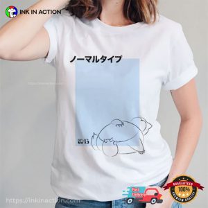 Snorlax Pokemon Japanese Adult Gift T-shirt Snorlax Pokemon Japanese Adult Gift T-shirt
