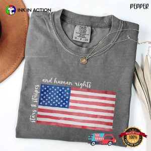 Stars And Stripes Human Rights Comfort Colors Tee