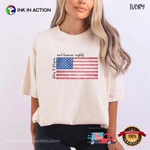 Stars and Stripes Human Rights Comfort Colors Tee 4 InkInAction.com