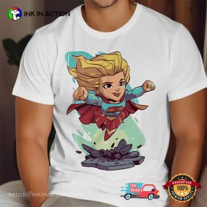Supergirl Cartoon Graphic Movie T-shirt 1 InkInAction.com