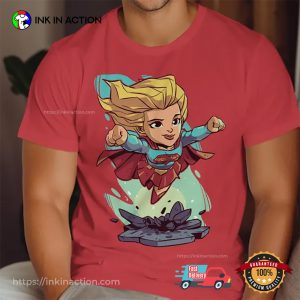 Supergirl Cartoon Graphic Movie T shirt 2 InkInAction.com