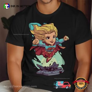 Supergirl Cartoon Graphic Movie T-shirt Supergirl Cartoon Graphic Movie T-shirt