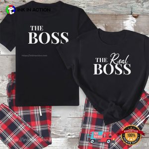 The Boss And The Real Boss Funny Couple Matching Shirt