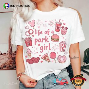 The Life Of A Park Girl Disney Castle Valentine Love Heart T-shirt 1 InkInAction.com