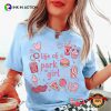 The Life Of A Park Girl Disney Castle Valentine Love Heart T-shirt