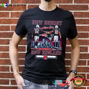 Tom Brady and Drake Maye New England Patriots T shirt 1 InkInAction.com