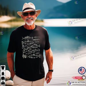 Types Of Fish Art fishing shirt 2 InkInAction.com