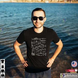 Types Of Fish Art fishing shirt 3 InkInAction.com