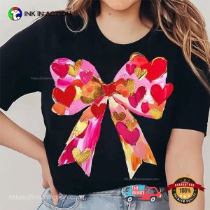 Valentines Day Coquette Bow lovers day gift T shirt 3 InkInAction.com