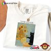 Van Gogh Black Cat Art Funny Cat Meme Comfort Colors Tee