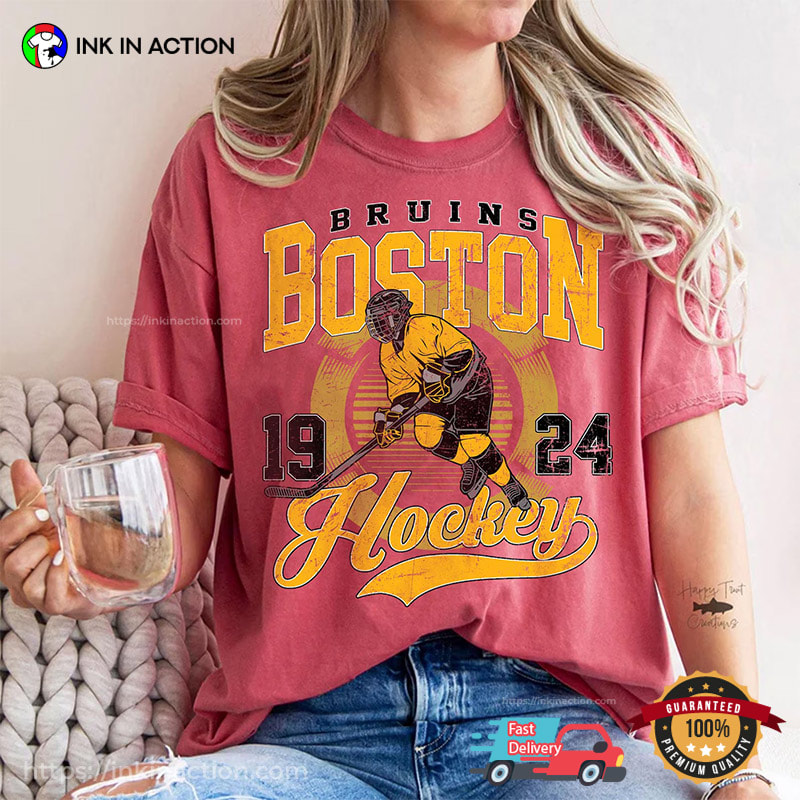 Vintage Boston Bruins Hockey Comfort Colors Tee