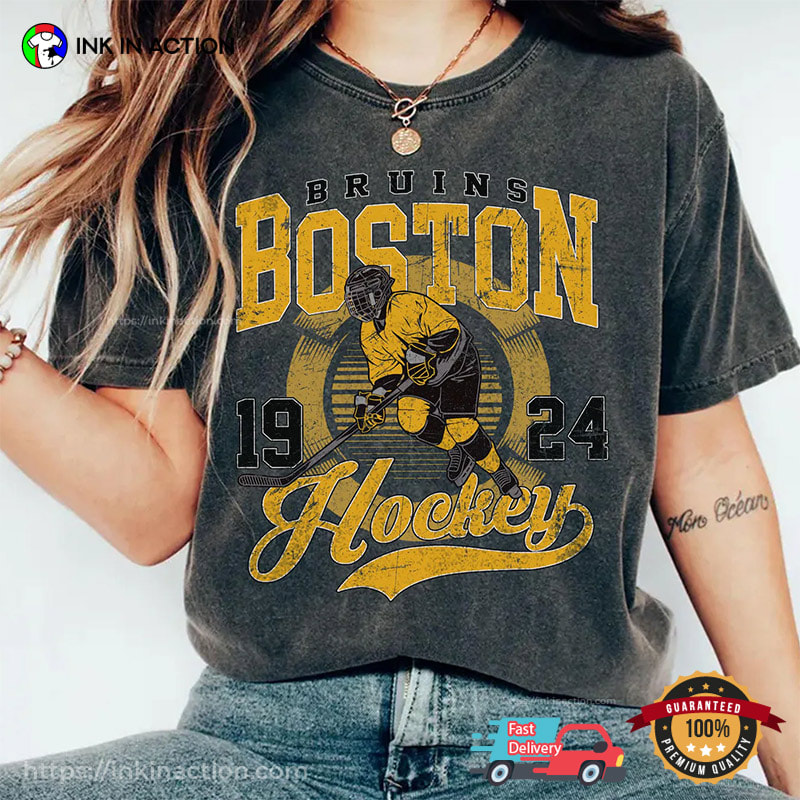 Vintage Boston Bruins Hockey Comfort Colors Tee