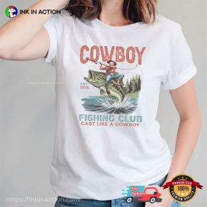 Vintage Cowboy Fishing Club, Western Fisherman Shirt Vintage Cowboy Fishing Club, Western Fisherman Shirt