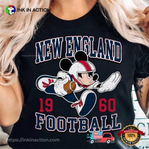 Vintage Mickey New England Football T shirt 3 InkInAction.com