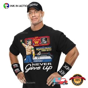 WWE John Cena Never Give Up 2 Sided Shirt WWE John Cena Never Give Up 2 Sided Shirt