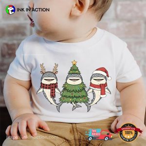 Whale Shark Christmas Santa Ocean Animal Comfort Colors Tee