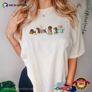 Wiener Dog Dachshund Love Book Comfort Colors Shirt