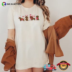 Wiener Dog Dachshund Valentines Comfort Colors Tee 1