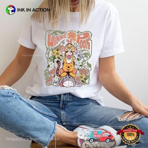 Winnie The Pooh And Friend Floral Shirt