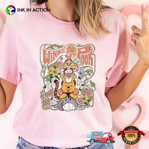 Winnie The Pooh And Friend Floral Shirt