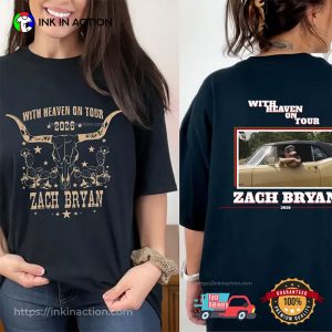 With Heaven On Tour Zach Bryan 2 Sided Shirt 1 InkInAction.com
