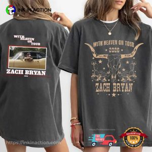 With Heaven On Tour Zach Bryan 2 Sided Shirt 2 InkInAction.com