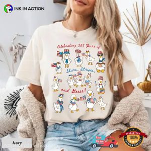 250 anniversary of america Silly Goose Celebration Comfort Colors Shirt 3 InkInAction.com