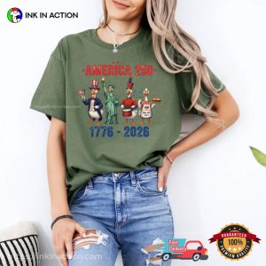 America 250 Funny Patriotic Silly Goose Comfort Colors Shirt 1 InkInAction.com