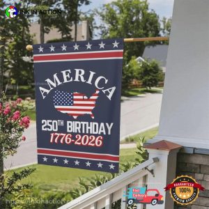 America 250th Birthday 1776 2026 Decor Flag 2 InkInAction.com
