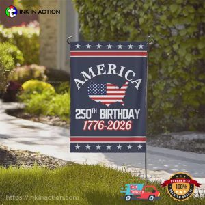 America 250th Birthday 1776-2026 Decor Flag America 250th Birthday 1776-2026 Decor Flag