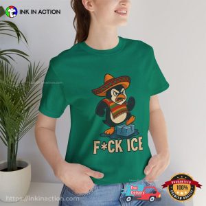 Angry Penguin Fuck ICE Immigration Protest Shirt