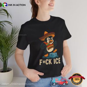 Angry Penguin Fuck ICE Immigration Protest Shirt