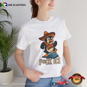 Angry Penguin Fuck ICE Immigration Protest Shirt 3 InkInAction.com