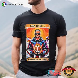Bad Bunny Super Bowl 2026 San Benito Patron Del Halftime T-shirt 1 InkInAction.com