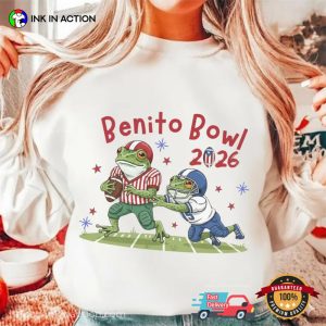 Benito Bowl 2026 Funny Frog Football Shirt
